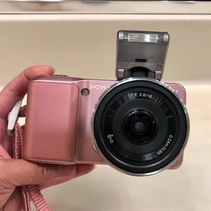 Sony Nex 3 pink camera